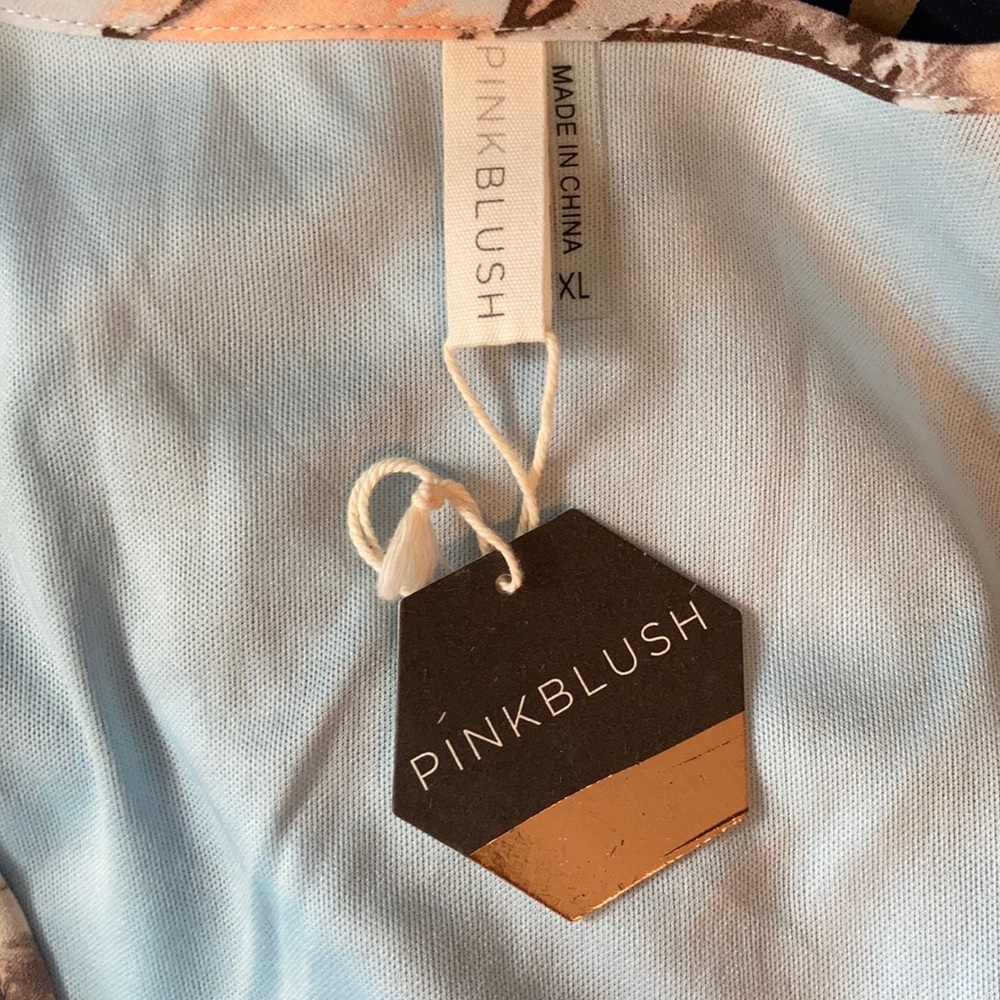 Pinkblush Floral Maternity mini dress XL NWT - Picture 10 of 12